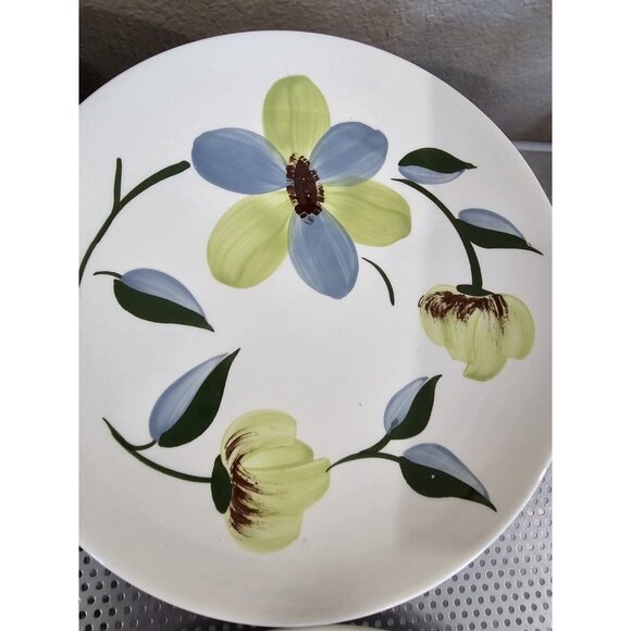 Blue Ridge Southern Potteries Vintage Set Of 4 Dinner Plates Floral 9.5" - Picture 3 of 7